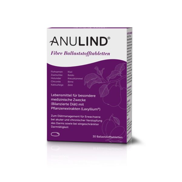 Packshot Anulind Fibre Ballaststofftabletten